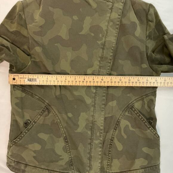 ANTHROPOLOGY MARRAKECH Camo Faravel Moto Utility Short Jacket Size Small - Picture 6 of 8